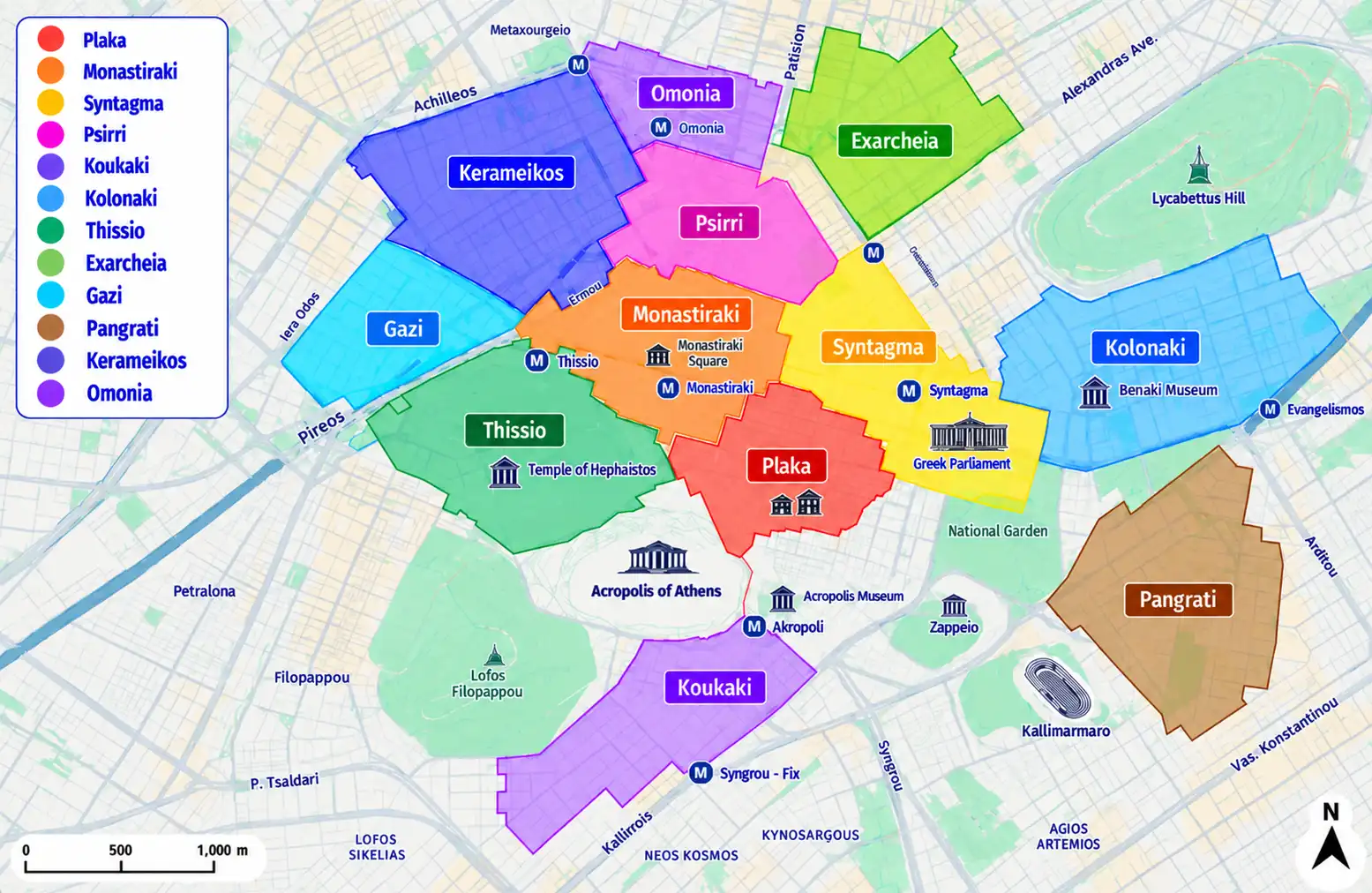 Neighborhoods and districts of Athens